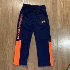 Under Armour pants size 4 navy orange